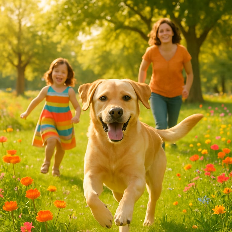 En un soleado da de primavera una madre sonriente juega con su hija pequea en un vibrante parque lleno de flores coloridas y rboles frondosos La nia c-2